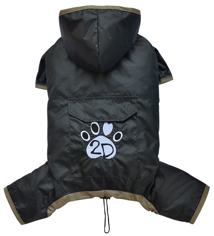 【ワンちゃんコート】ブルブブ　ブラック ダウン風犬服 SSS ワンちゃんコート】ブルブブブラック ダウン風犬服 SSS